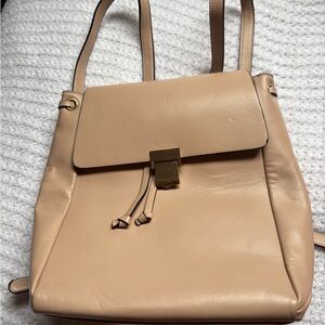 Forever 21 Cream Shoulder Bag with Gold Accent